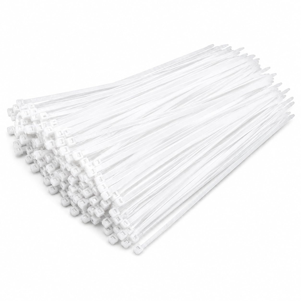 DM TAPES Nylon Self Locking Cable Ties, White (300mm 4.8 mm, 12 inch, Pack of 100) - Heavy Duty Strong Zip Wire Fastener Organizer Tie-image-31
