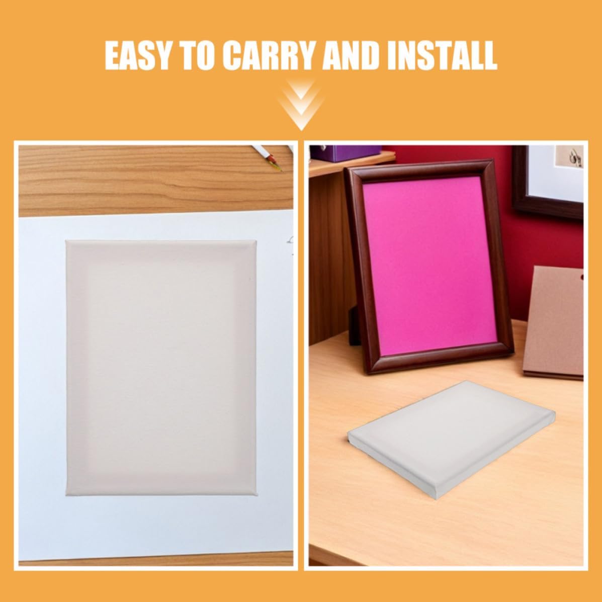 10pcs White Blank Stretched Canvas Frames for Painting