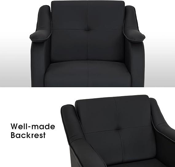 BarberPub Salon Styling Chair for Hair Stylist, Barbershop 9471 (Black)