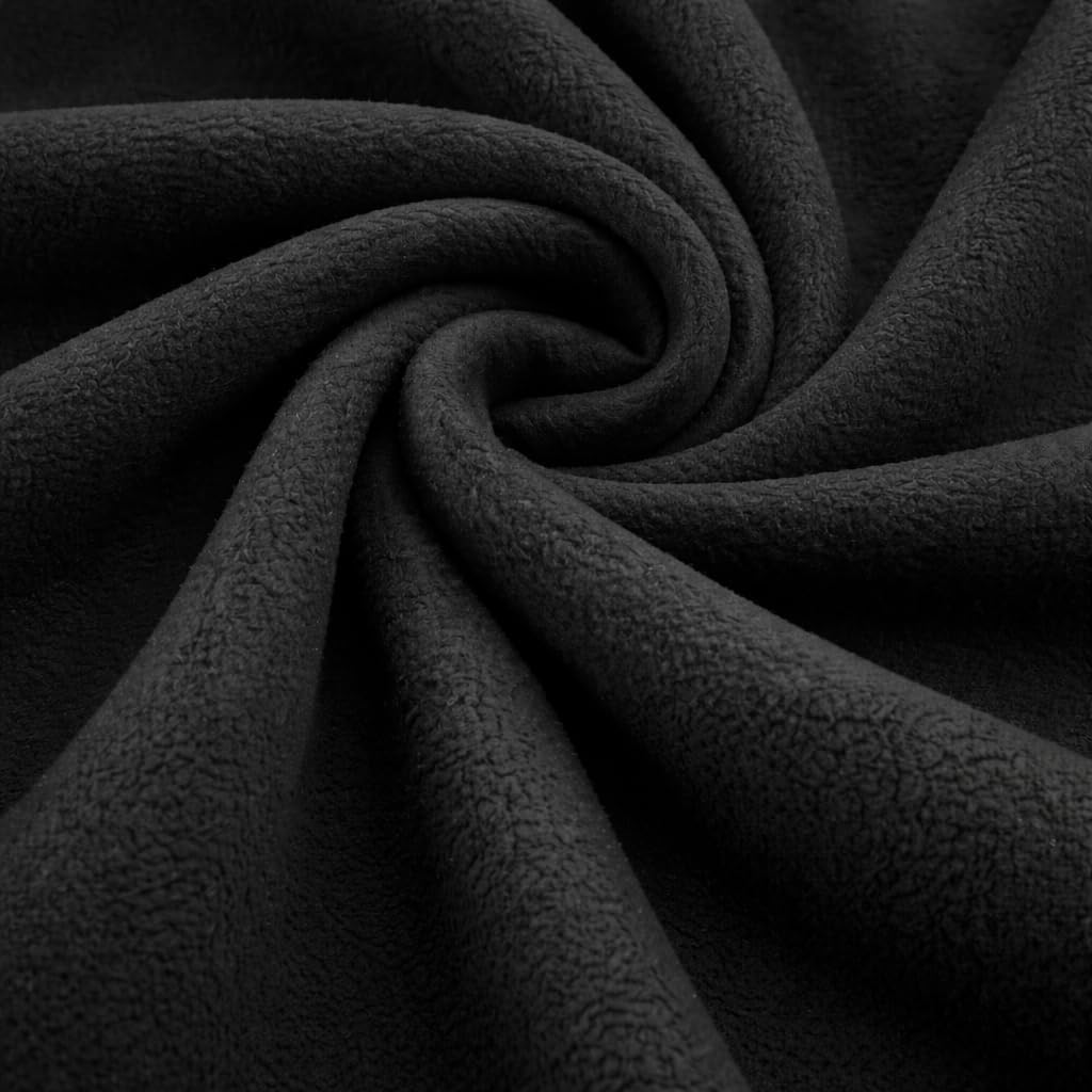 Anti-Pill Polar Fleece Fabric, Black, 280 GSM, 60 Inch Wide, Soft and Warm, Durable Non-Fraying Material (Black, 2 Yard pre Cut)