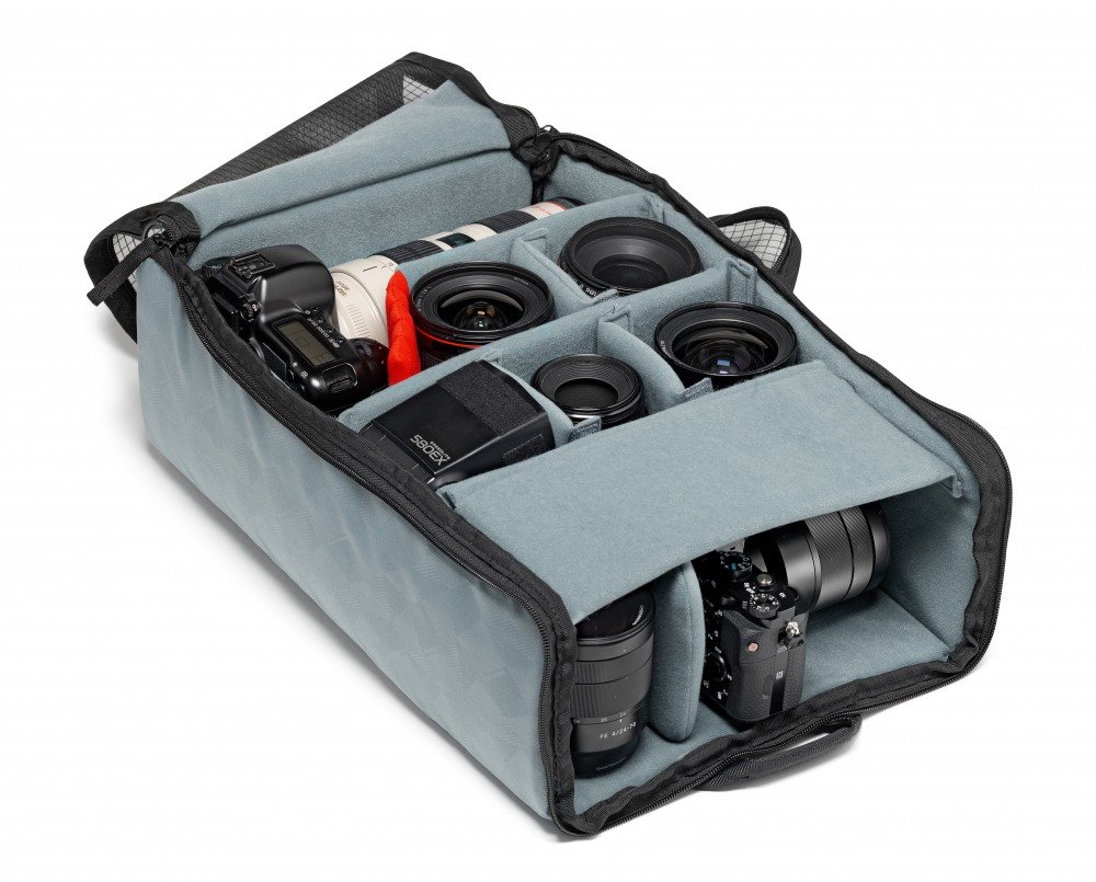 Manfrotto MB MN-BP-MV-50 Manhattan Mover-50 Zaino Fotografico, con Attacco Treppiede, Scomparto Fotocamera Rimovibile, per DSLR e Mirrorless con Obiettivo Medio/Lungo, Tessuto Rivestito
