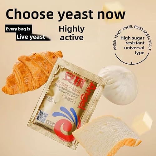 Miniatura 7 de Levadura seca Instand, ángel, mantou y polvo de fermentación de bollo relleno al vapor, agente de levadura rápida para pasteles, 1.76 onzas (0.18 oz