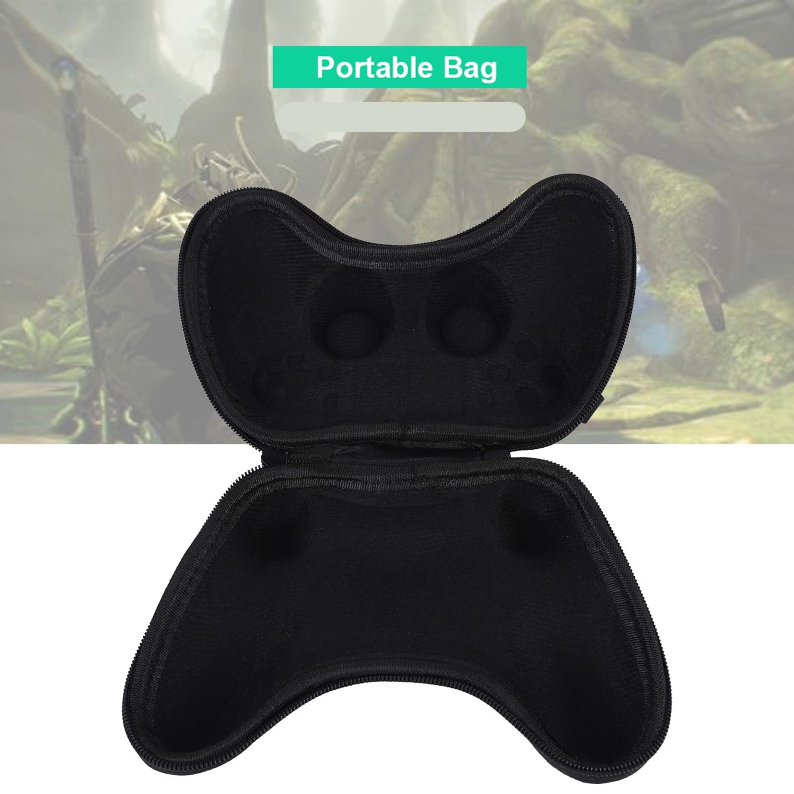 Dioche Controller Case Slim Carrying Case Noir Antichoc Voyage Sac Portable Storage Case pour 4 Controller Gamepad Noir
