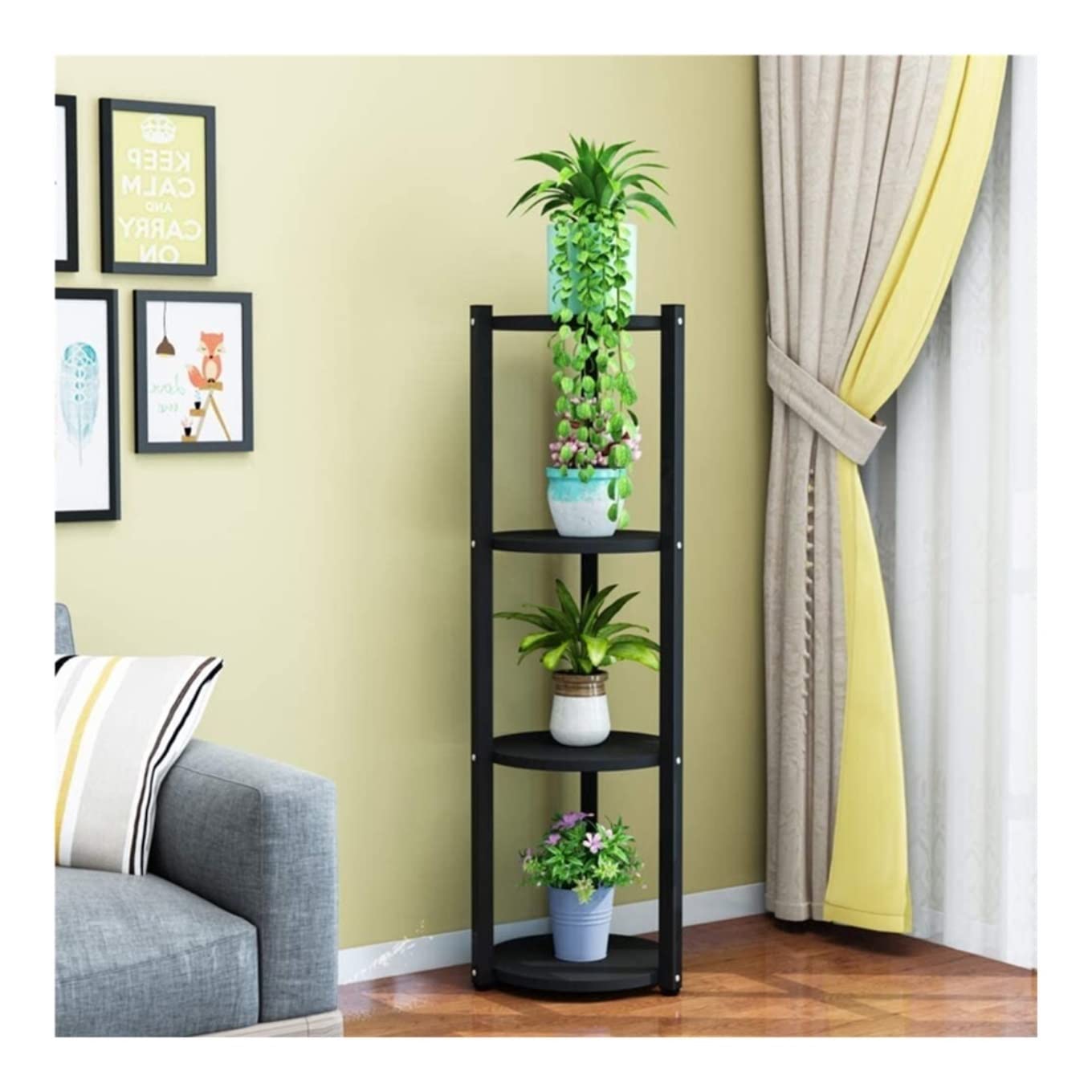 Support à plantes moderne 120x35cm intérieur salon étagère pot fleur