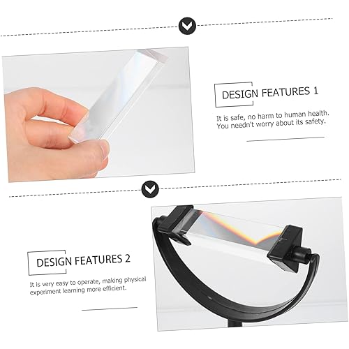 Miniatura 9 de ULTECHNOVO 1 Unidades Prisma Pirámide Óptica Triangular Dispositivo de Enseñanza Equipo de Laboratorio Demostrador Físico Demostrador Físico