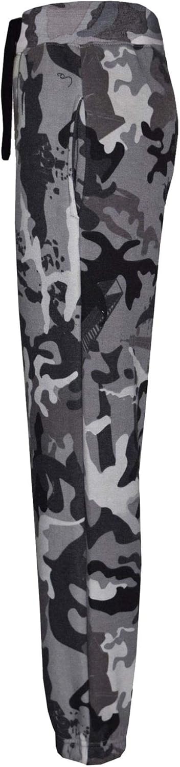 Kids Girls Boys Hooded Hoodie Camouflage Charcoal Tracksuit Jogging Suit Joggers