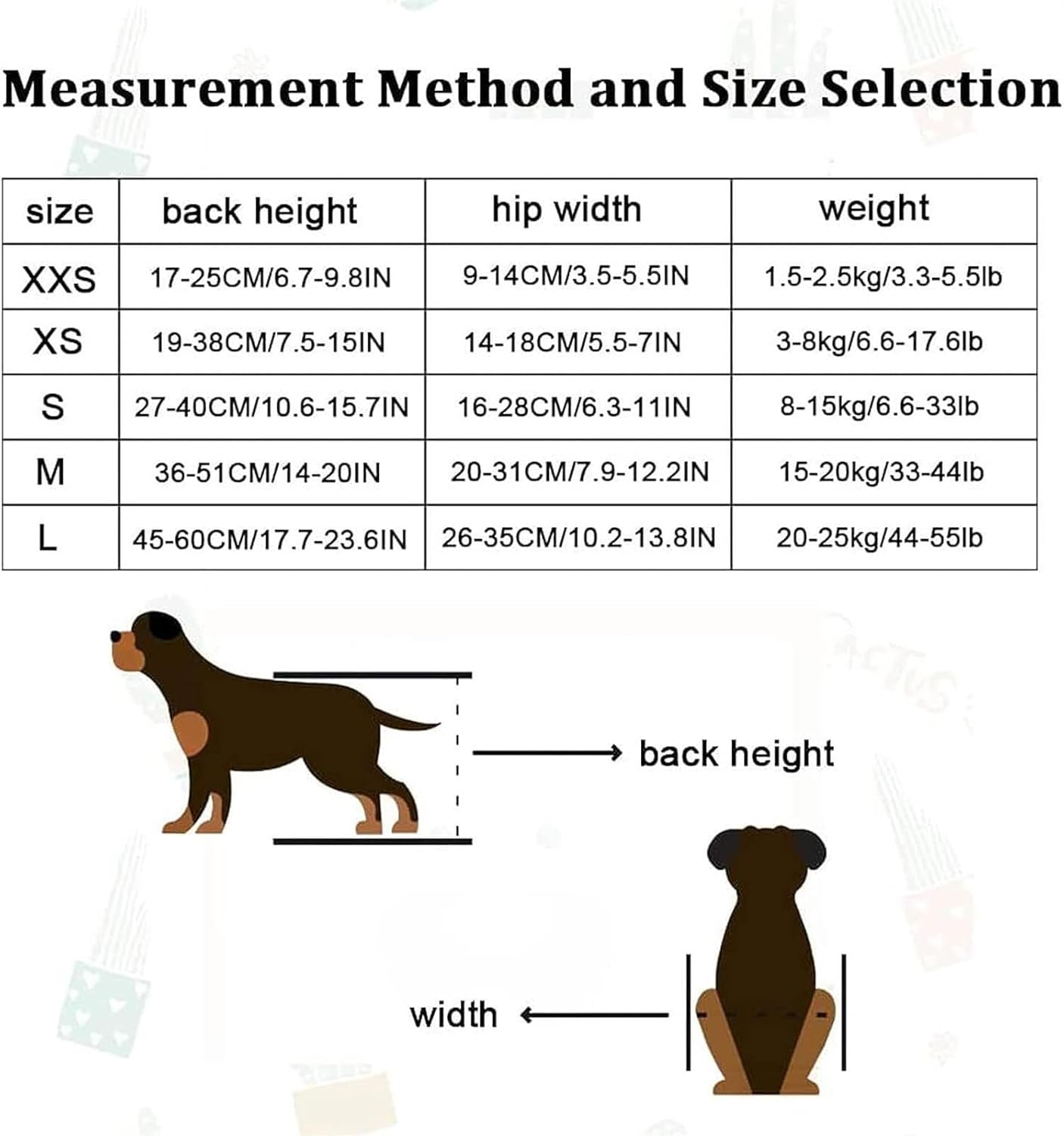 Adjustable Small Dog Wheelchair for Back Legs - 2-Wheel Full Support Mobility Aid for Paralyzed Pets - Recovery Solution for XXS Dogs (Color: M)
