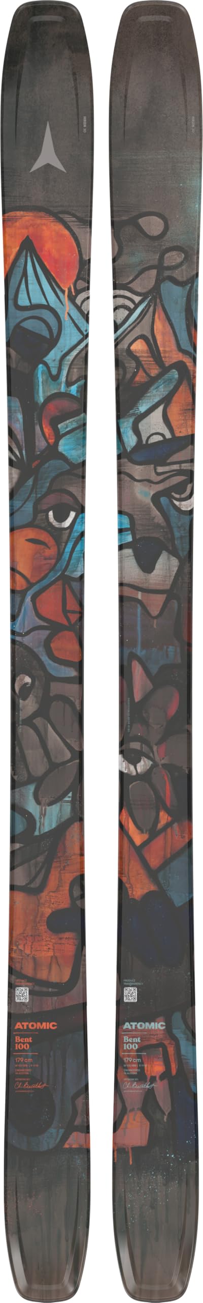 Atomic Bent 100 Men's Downhill Alpine Skis (Multi, 179cm)