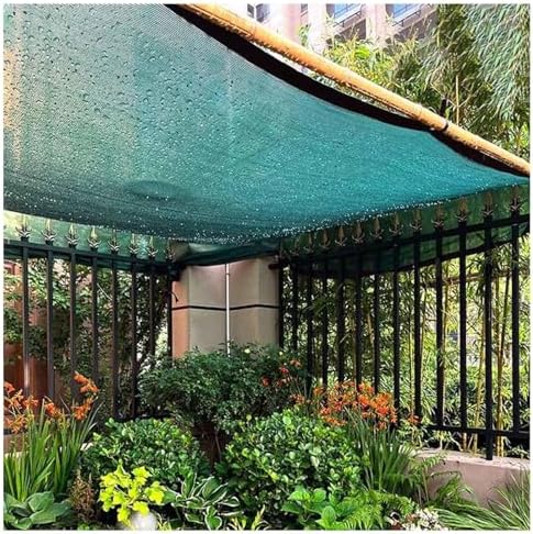 Premium 55% Shade Cloth for Plants - Green Shade Netting Breathable Mesh Tarp with Grommets Ideal for Garden Greenhouse Pergola Car Balcony - 3x12m (9.8x39.4ft)