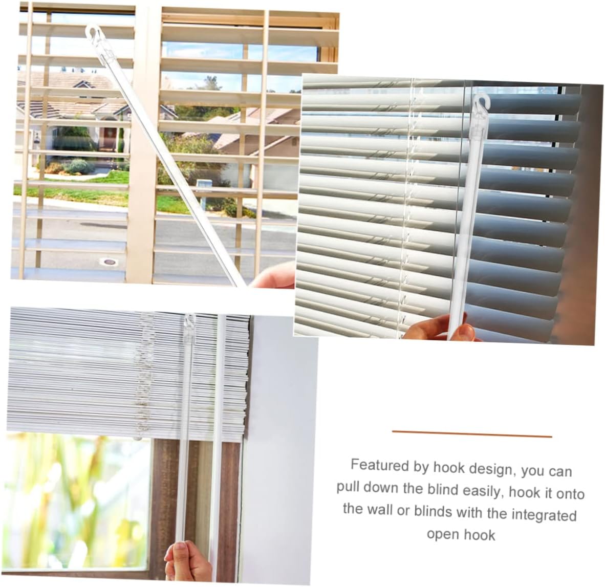 4pcs Vertical Blind Replacement Sticks Blind Tilt Rods for Easy Options Simple Installation Sturdy Design