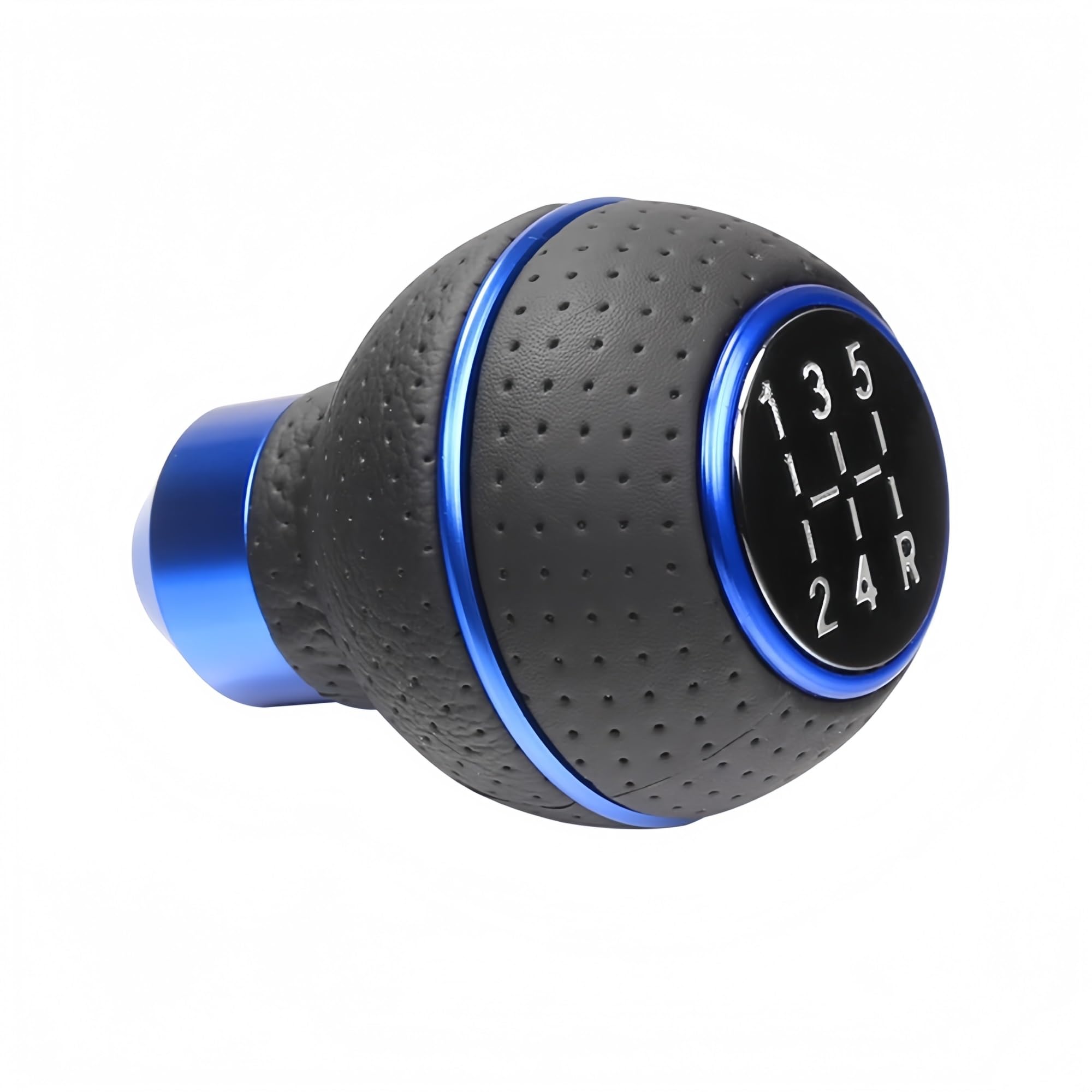 Polvane Blue Gear Shift Lever Knob 5 For Speed Universal Car Gear Shift Knob M8 M10 M11 M12 For Manual Transmission Level Lever(Blue)