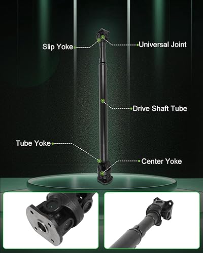 Vista 314 de SCITOO Longitud del eje de hélice del eje de transmisión delantero 36.2 pulgadas compatible con 2001-2004 para Jeep Grand para Cherokee 4.0L