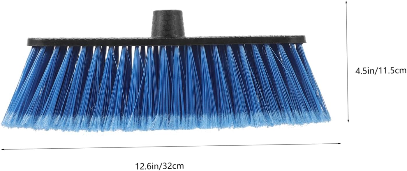FOMIYES Household Cleaning Tool Plastic Broom Head Brush for Dust Mess Replacement Broom Parts Easy to Install Use