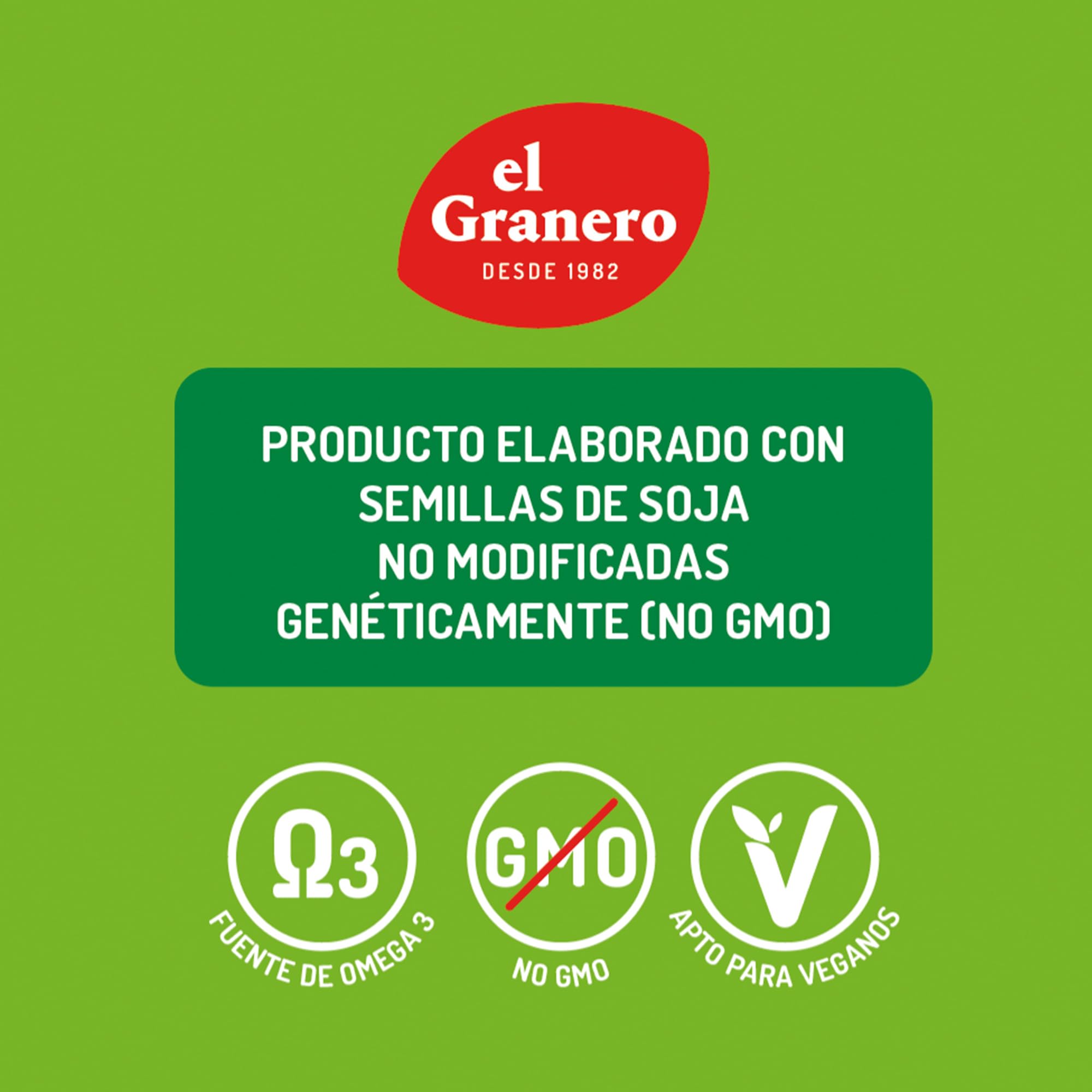 El Granero Integral Lecigran Lectina de Soja 500 g Rico en Vitaminas y Minerales No GM Vegano