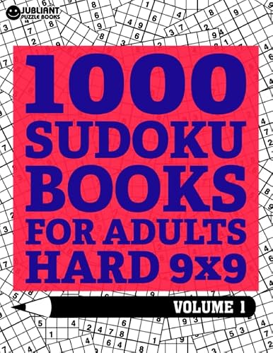 1000 SUDOKU Books for Adults Hard: Hard Level Puzzles with Answer Perfect Brain Games for Adults