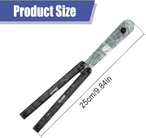 Generic 2 unidades de plástico mariposa entrenador mariposa azul y negro mango integral canal resistente al desgaste resistente al color fuerte y