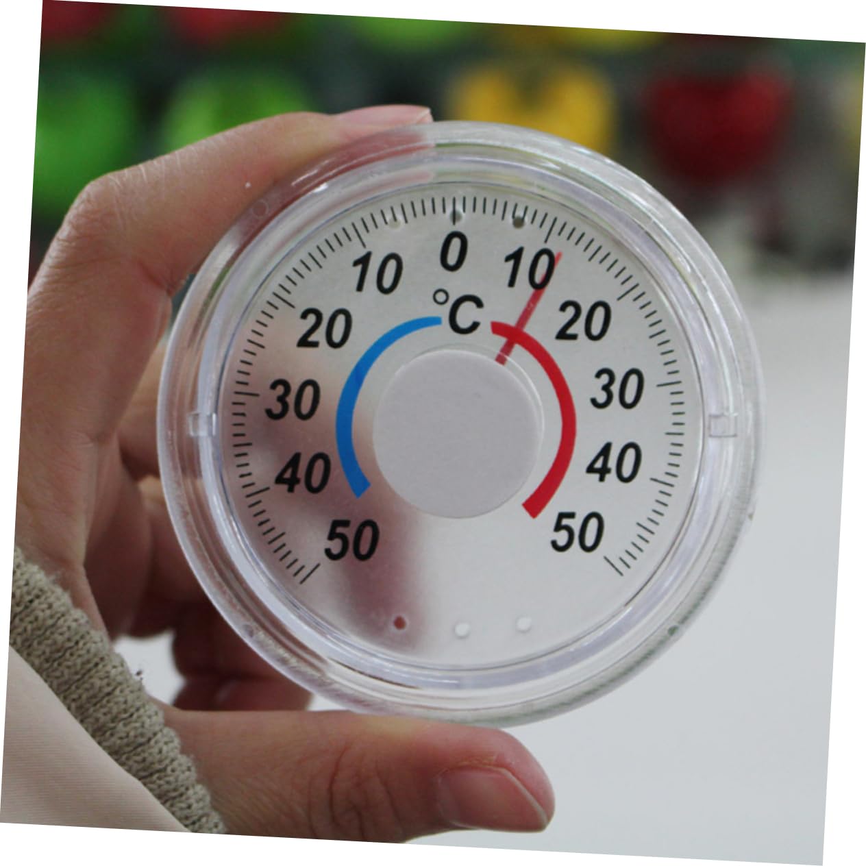 Yardenfun 3pcs Outdoor Indoor Hanging Thermometer Garden Water Pool Indoor Thermometer Greenhouse Temperature Monitor Wall Window Thermometer Temperature Gauges Cold and Heat Table Pointer