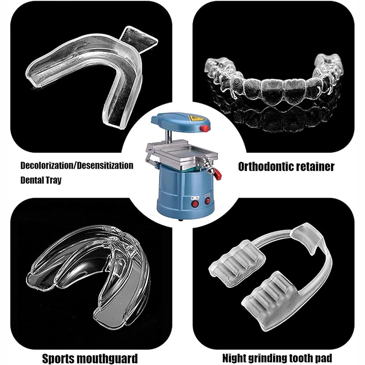 Vakuumformer-Form- und Formmaschinen-Laborausrüstung, 1000-W-Dental-Vakuumformer-Maschinen-Thermoform-Laborausrüstung, für Zahnkliniken und klinische Studien