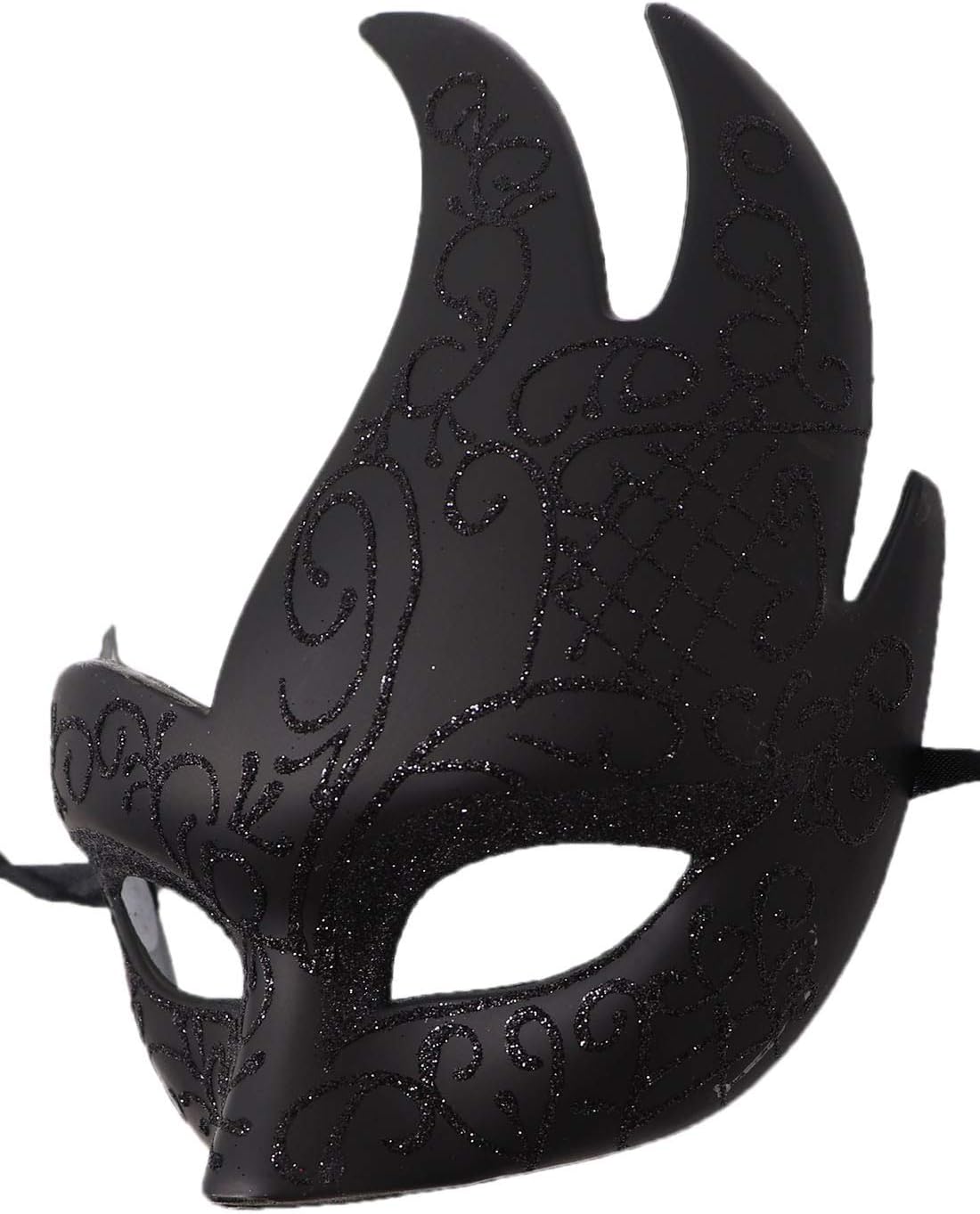 Coolwife Men's Masquerade Mask Vintage Venetian Checkered Musical Party Mardi Gras Mask - Image 2