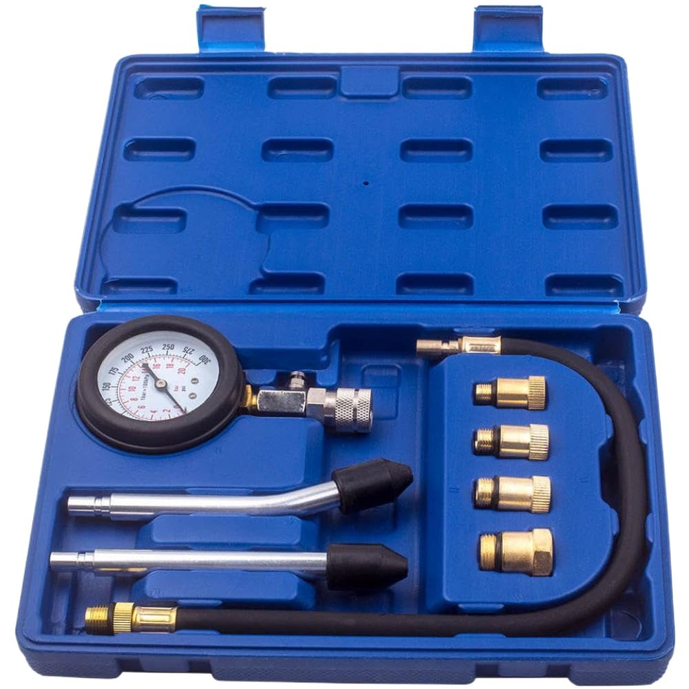 Tester di compressione del motore Tester di pressione del cilindro da 0-300 PSI Tester di scintilla compatibile con veicoli automobilistici motociclistici