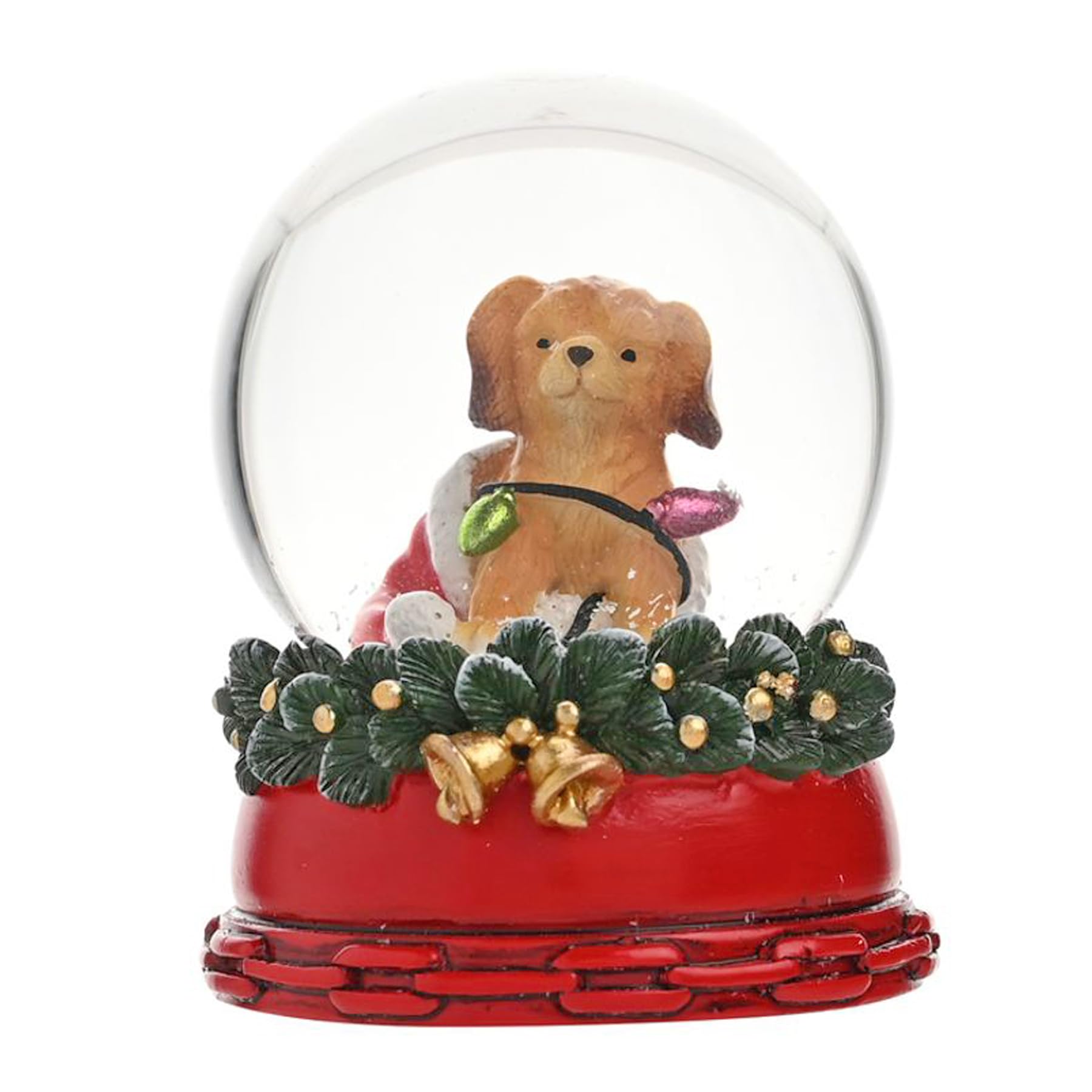 Widdle Gifts Puppy And Lights Christmas Snow Globe With A Pet In Sack 6.5Cm Waterball Ornament (Puppy And Lights)