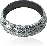 KVAEY 65mm Graphite Exhaust Donut Gasket - Ceramic Leakproof Muffler Seal Ring for RV SUV Truck Manifold Pipes