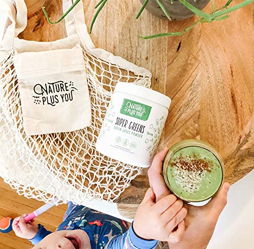 Trubaio Super Greens Powder Organic Blend: Non-Gmo Supplement, Includes Spirulina, Alfalfa, Spinach, Probiotics, Fiber And Digestive Enzymes, No Artificial Sweeteners, 30 Servings By Nature Plus You #TOP7