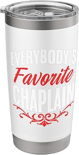 Favorite Chaplain Religious Clergy God Jesus Chaplain Stainless Steel Insulated Tumbler