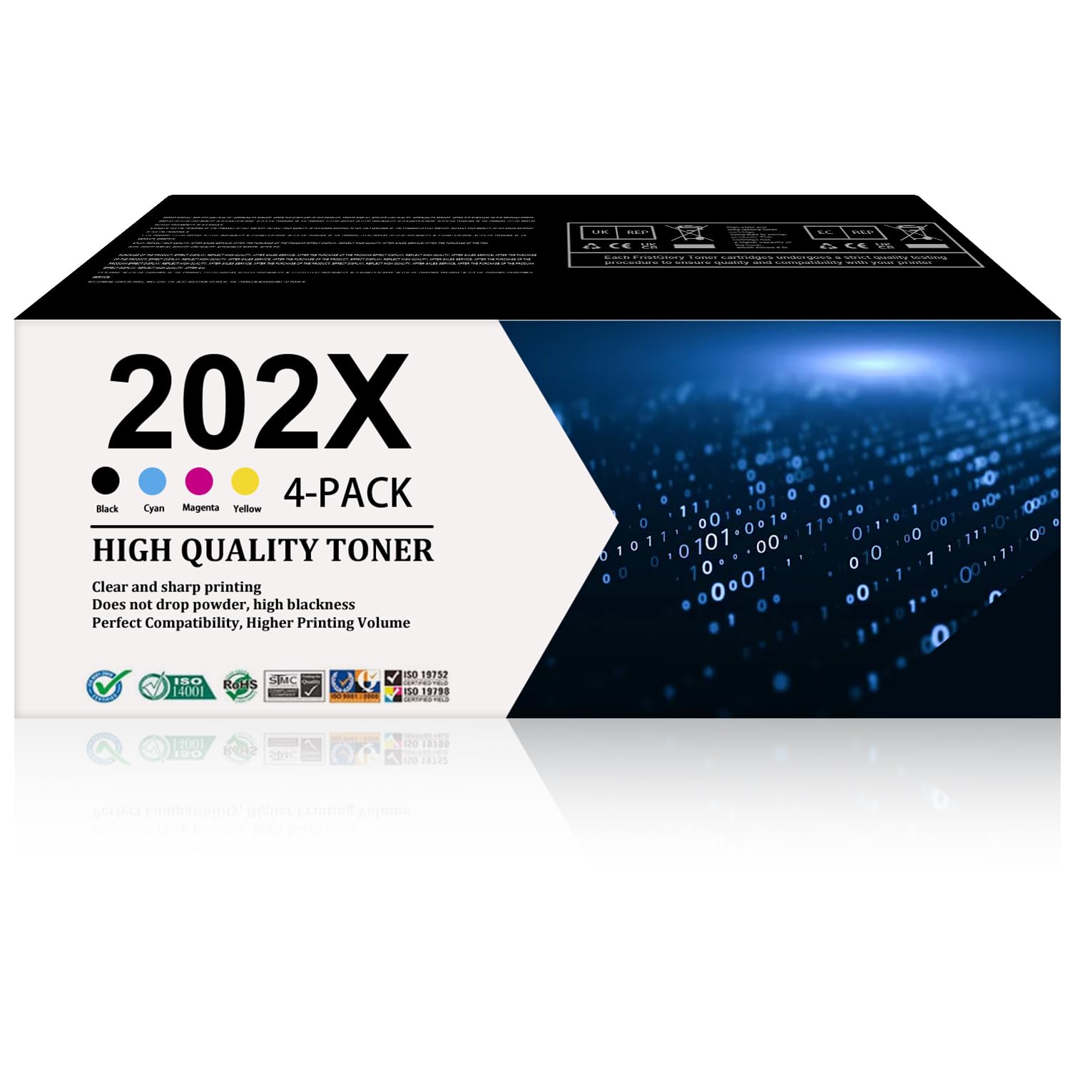 SUFL 202X Toner Cartridges 4-Pack (BK/C/M/Y)-Replacement for HP 202A 202X Toner Cartridge Compatible for Pro MFP M281fdw M281dw M281cdw M280nw M281fdn