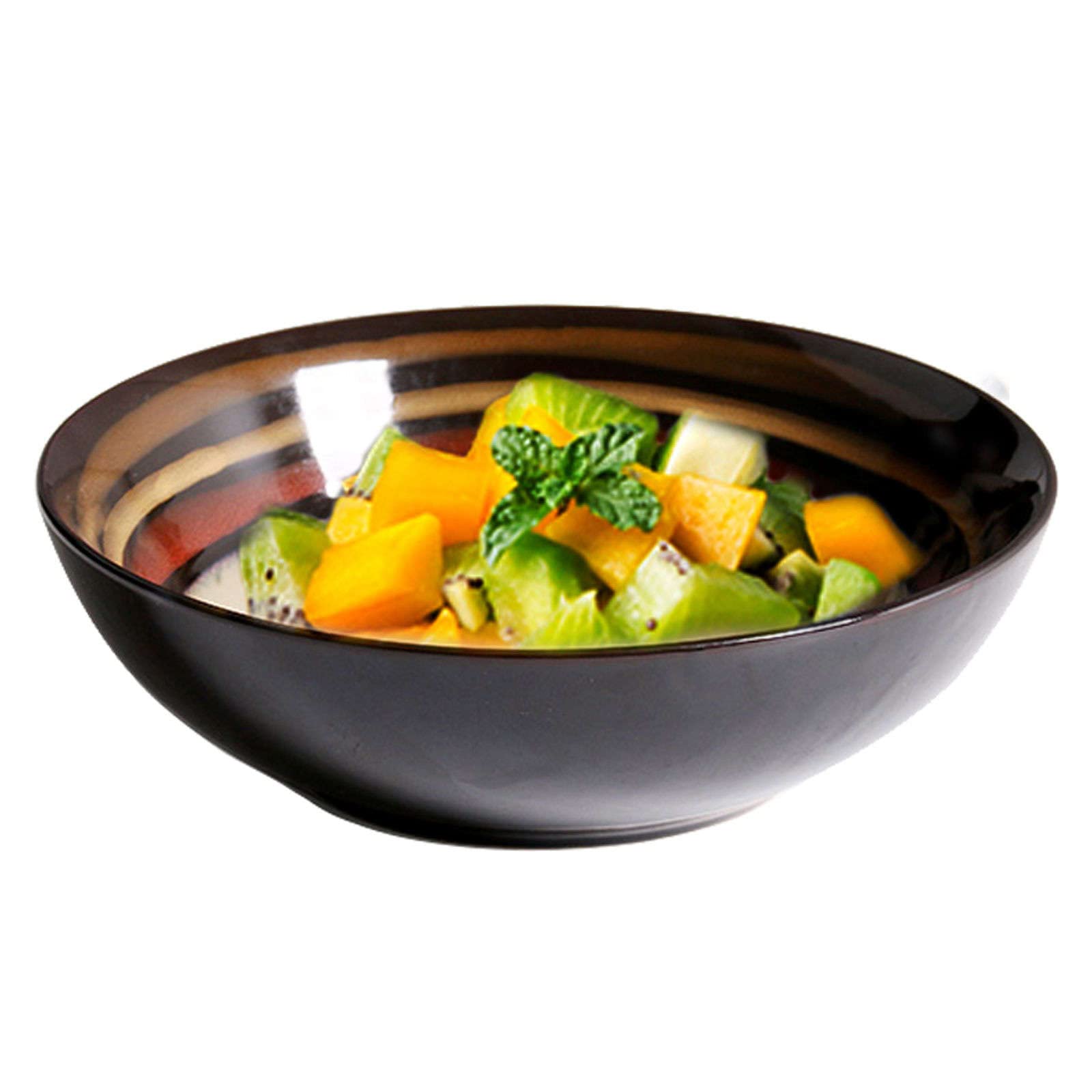 Ciotola Insalata In Ceramica Nera Opaca | Grande Per Zuppa, Ramen O Frutta - Design Elegante - Foto 13