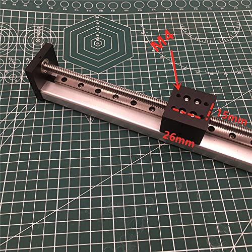 Lysee 3D Printer Parts & Accessories - 17 Stepper Motor CNC Linear Guide Motion Stage Linear Rail Slider Actuator Linear Module 240mm Stroke Slide Linear Stage