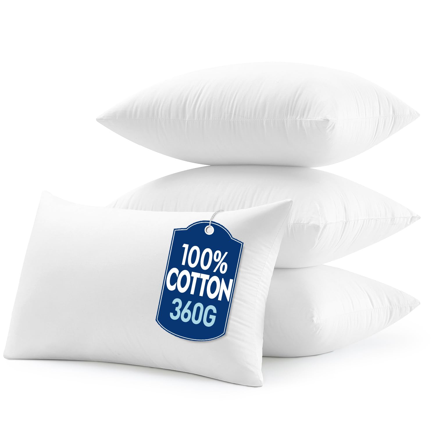 MIULEE Cotton Cover 12x20 Set of 4