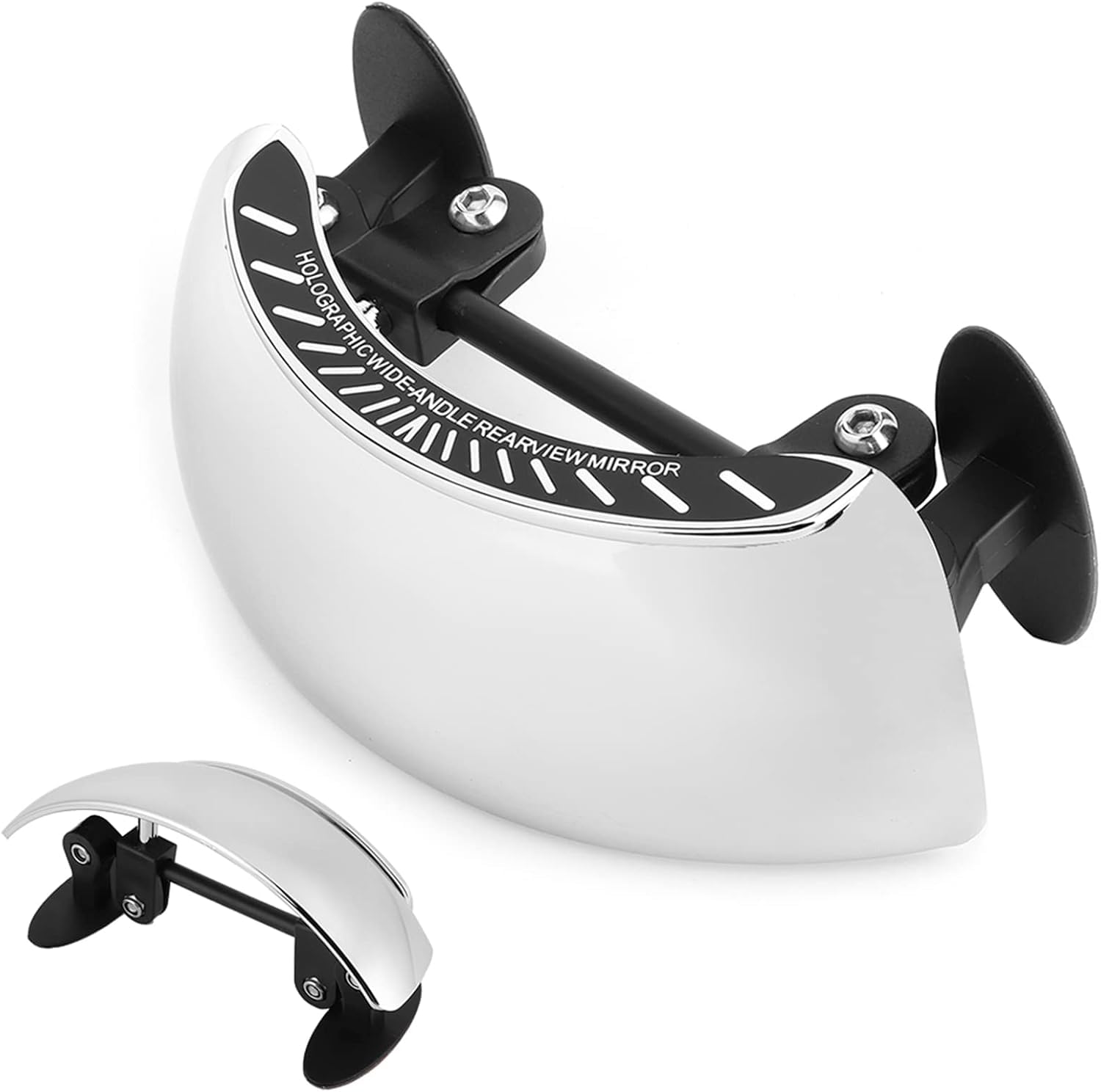 Coverzone Motosiklet Kör Nokta Aynası Ön Cam Dikiz Aynası 180 Derece Geniş Açılı | Ayarlanabilir Dikiz Güvenlik Aynalası 17cm x 6cm | GR-78