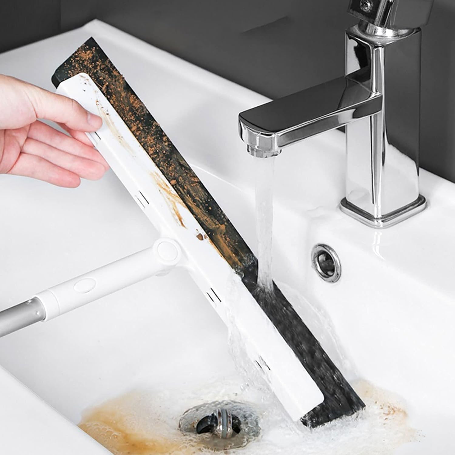 Brooms, Brooms Floor Cleaning Squeegee Telescopic Magic Broom Non-Sticky Rotation Home Dust Broom for Bathroom Glass Window Floor Wiper