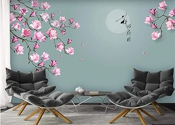 Wall Murals 3d Wallpaper Flower Good Full Moon Flower Bird Petal Magnolia Tv Background Wall 200cmx140cm Amazon Com
