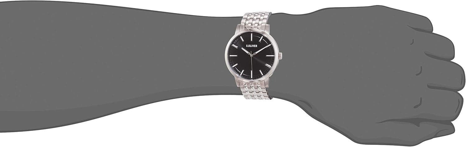 s.Oliver ELEGANT SILICONE - Horloge - schwarz