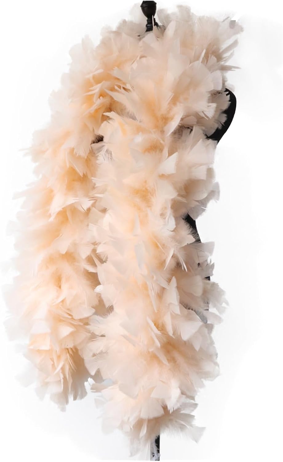 Turkey Feather Boas, 200g Fluffy Boa Turkey Marabou Feather Scarf for Party Clothing Sewing Shawl Decoration 2meters(Dark Green)
