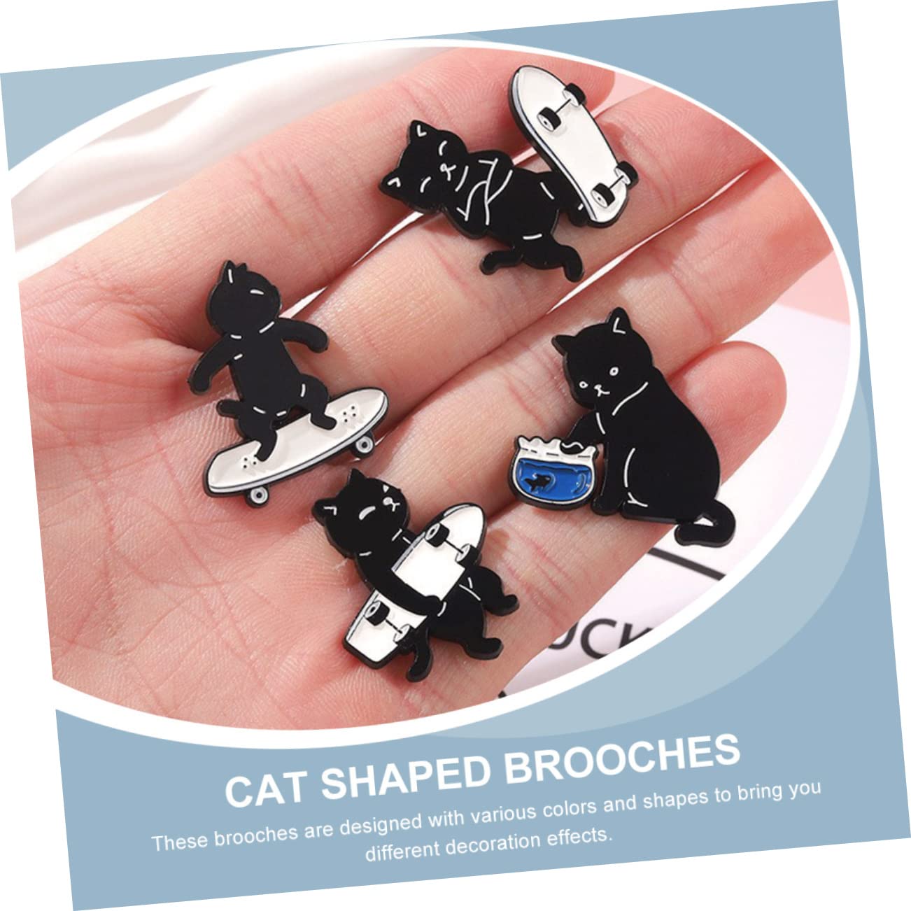 minkissy Teiliges Katzen Badge Cartoon Anstecker Für Kleidung Taschen Kreative Dekoration Für Frauen Gemischte Designs
