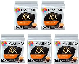 Tassimo L'OR Espresso Delizioso Coffee Pods x16 (Pack of 5, Total 80 Drinks)
