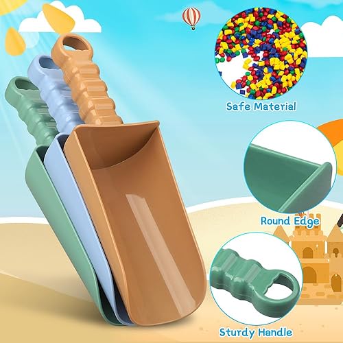 Miniatura 3 de Boost - Juego de palas de arena de playa de 9 pulgadas, pala de playa con mango antideslizante, herramienta de jardín para niños y adultos, kit de