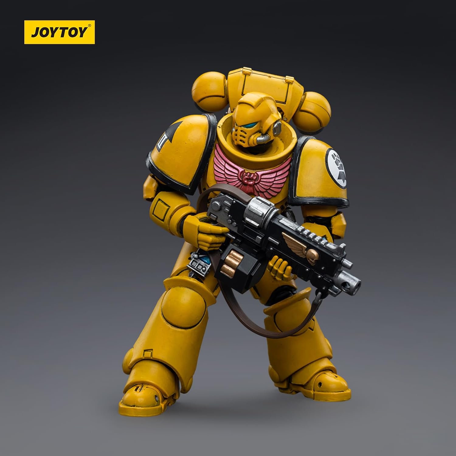 JOYTOY JT6656 40K 1/18 Action Figure Toy, Imperial Fists Intercessors, 4-inch Model Set, Gift for Action Figure Enthusiasts and Collectors