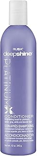 Deepshine Platinum Conditioner, Gentle Conditioner Eliminates Brassiness, Brightening Boost for Platinum, Silver, Gray, White, and Blonde Hair, 12 oz