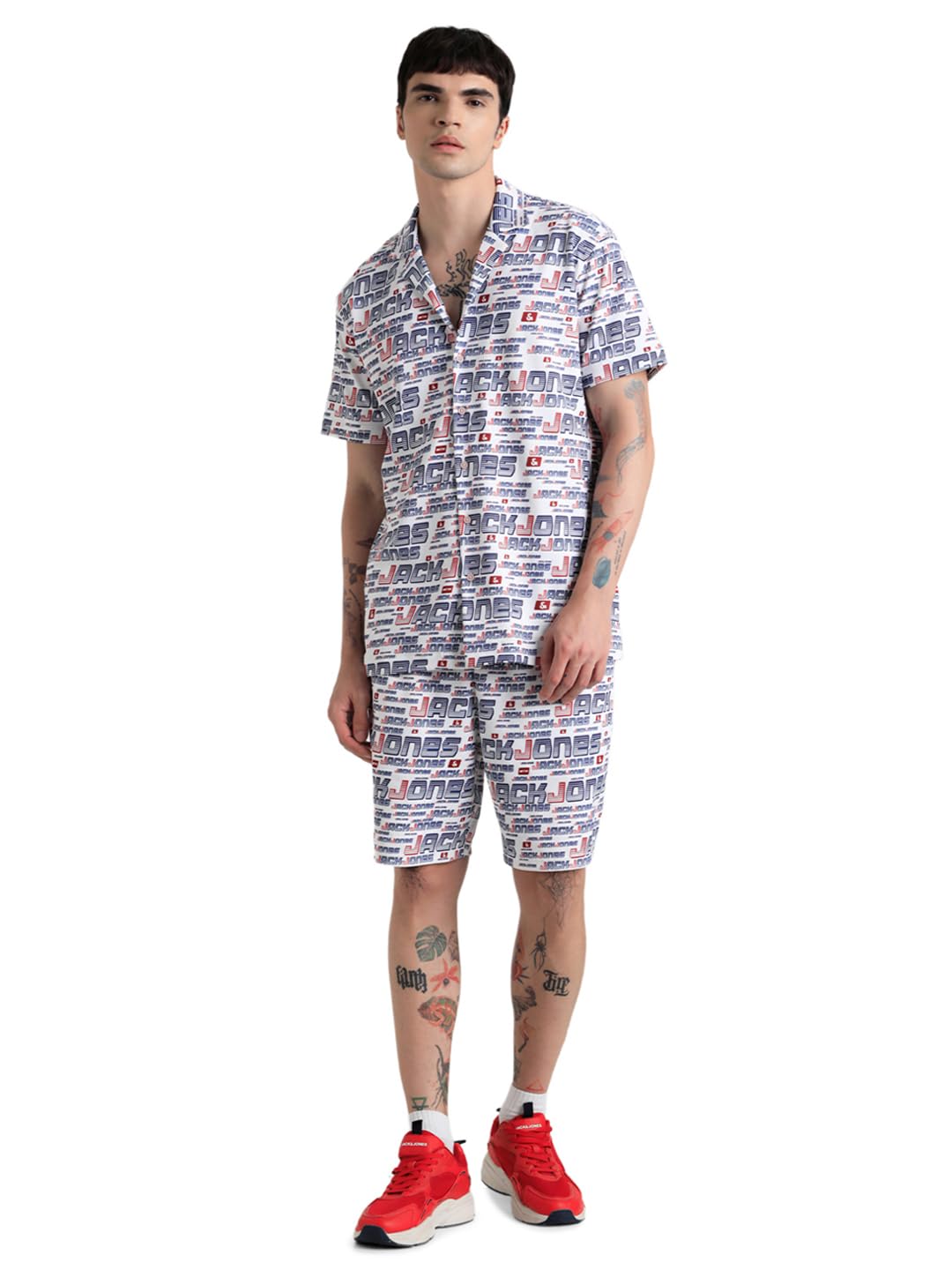 Jack & Jones Regular Fit Shorts(12255945_Brilliant White_M) 3