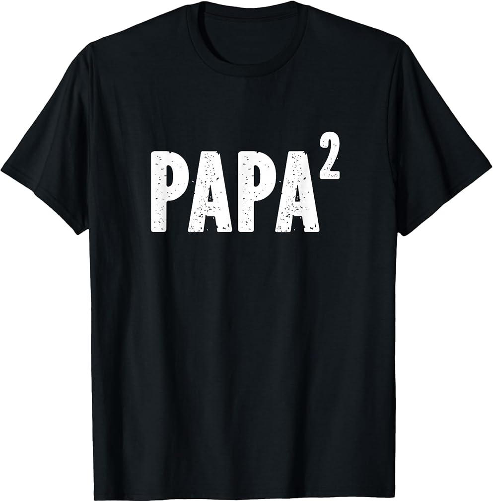 Papa 2 Papa Squared for Grandpa from Granddaughter Grandson T-Shirt