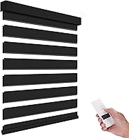 Vista 1 de ACMEART Persianas Cebra Motorizadas con Control Remoto, Control por APP y Funciona con Alexa/Google/Matter, Persianas de Ventana 100% Opacas
