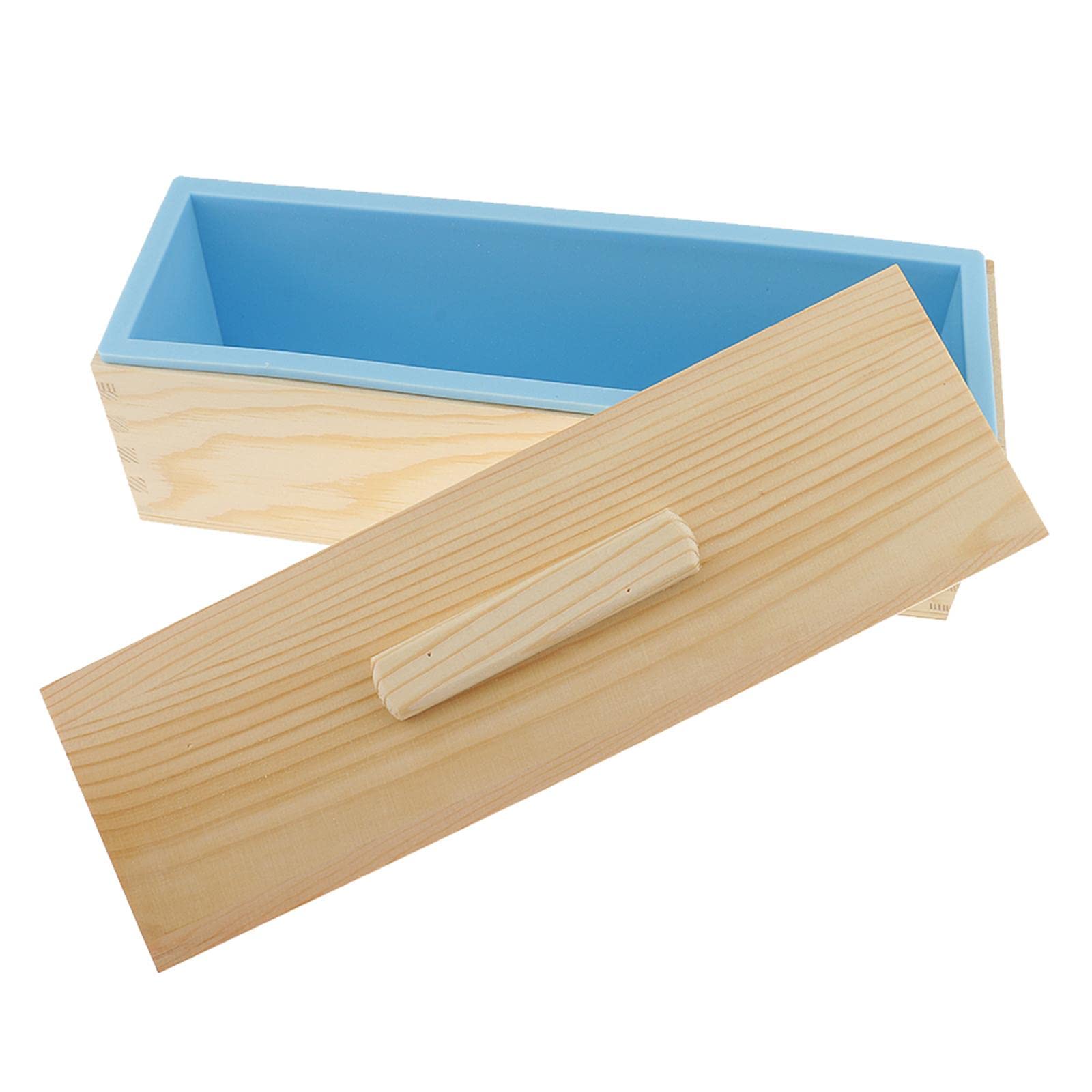 F Fityle Moules à DIY en Silicone Rectangulaires Porte- pour, Bleu, 1200mL