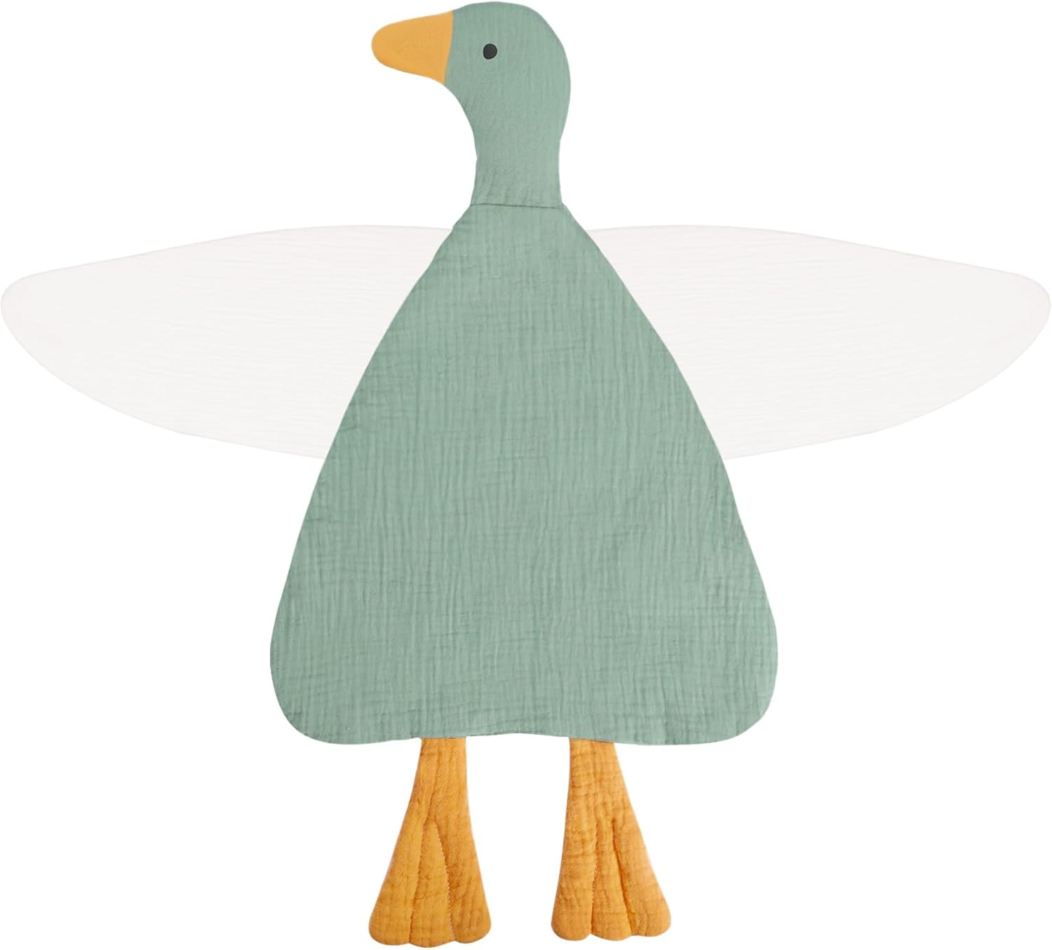 Baby Toys Lovey Duck Blankets（25 x 28 in） and Muslin Swaddle Blankets（47 x 47 in） Set