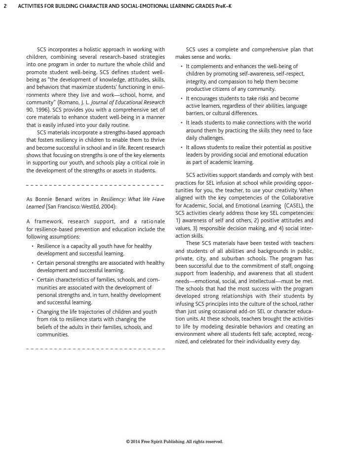 Activities for Building Character and Social-Emotional Learning Grades PreK-K (Safe & Caring Schools) - Image 6