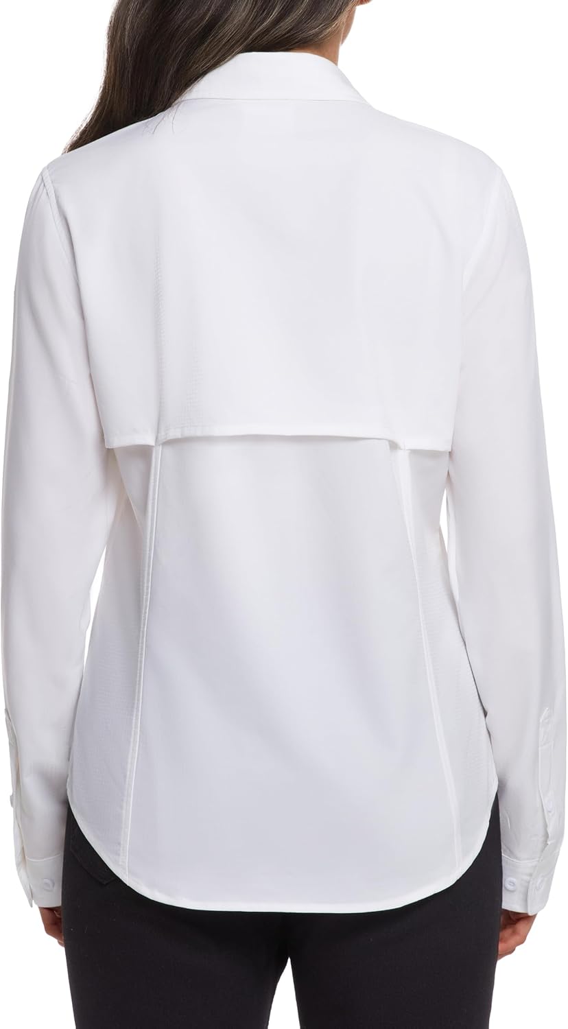 Women's Sun Protection Shirts Long Sleeve Quick Dry Lightweight Breathable UPF50+ for Hiking Fishing Travel Camping