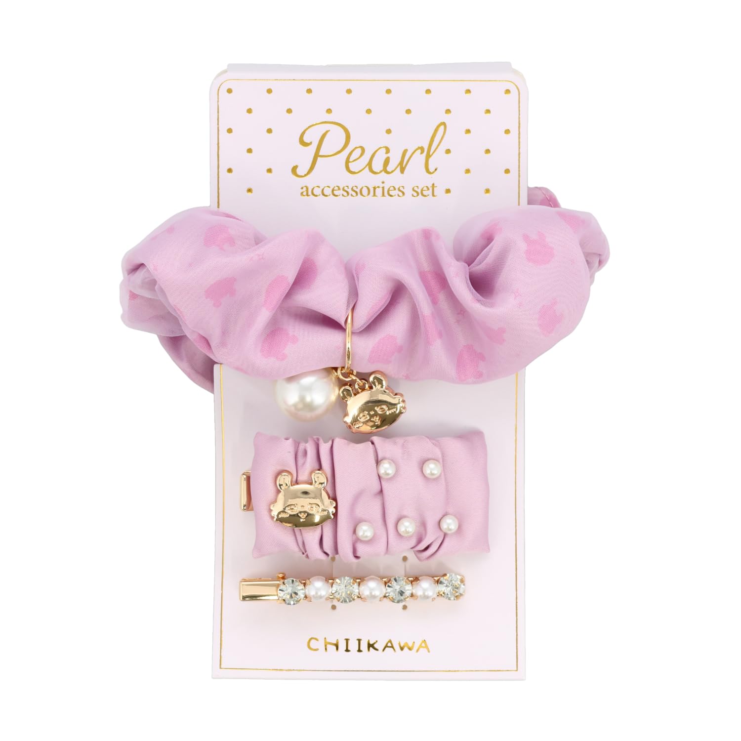 Amazon | shobido 粧美堂 ちいかわ パール ヘアアクセサリー シュシュ